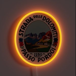 Strada Dells Dolomiti RGB Neon Sign