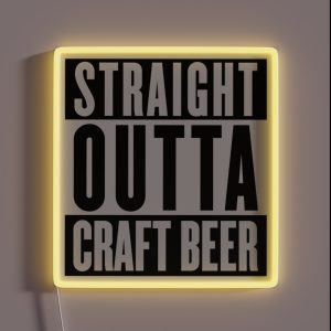 STRAIGHT OUTTA CRAFT BEER RGB Neon Sign