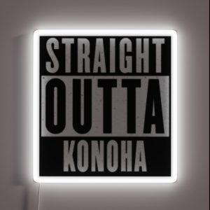 Straight Outta Konoha RGB Neon Sign Straight Outta Konoha RGB Neon Sign