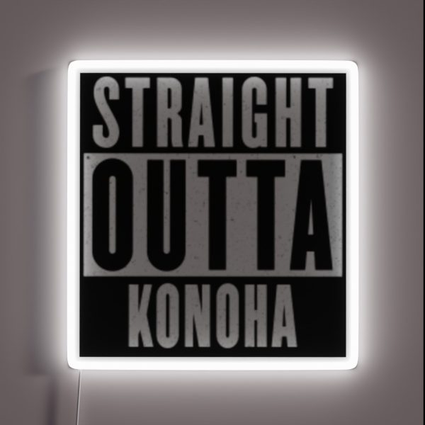 Straight Outta Konoha RGB Neon Sign