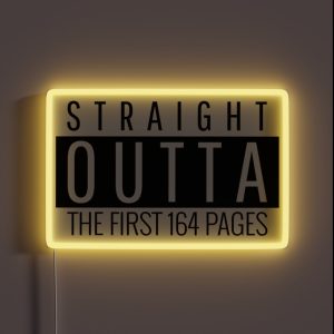 Straight Outta The First 164 Alcoholic Recovery RGB Neon Sign