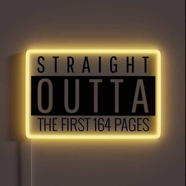 Straight Outta The First 164 Alcoholic RGB Neon Sign