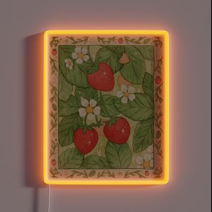 Strawberries For Life RGB Neon Sign