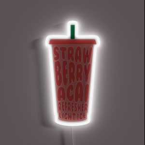 Strawberry Acai Refresher Light Ice RGB Neon Sign Strawberry Acai Refresher Light Ice RGB Neon Sign