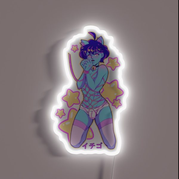 Strawberry Boy RGB Neon Sign