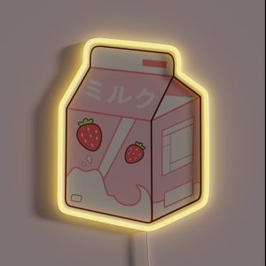 Strawberry Milk RGB Neon Sign Strawberry Milk RGB Neon Sign