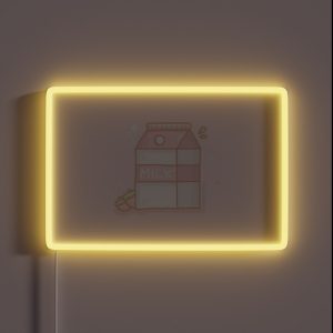 Strawberry Milk RGB Neon Sign