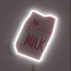 Strawberry Milk RGB Neon Sign Strawberry Milk RGB Neon Sign