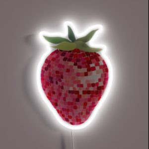 Strawberry Mirrorball Disco RGB Neon Sign Strawberry Mirrorball Disco RGB Neon Sign