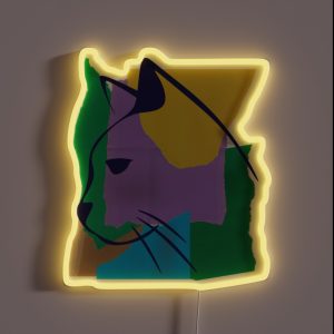 Street Cat RGB Neon Sign