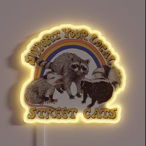Street Cats RGB Neon Sign