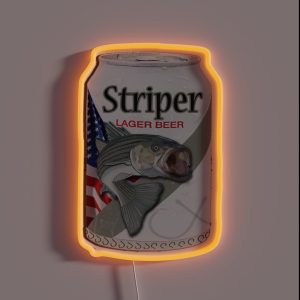 Striper Lager Beer RGB Neon Sign