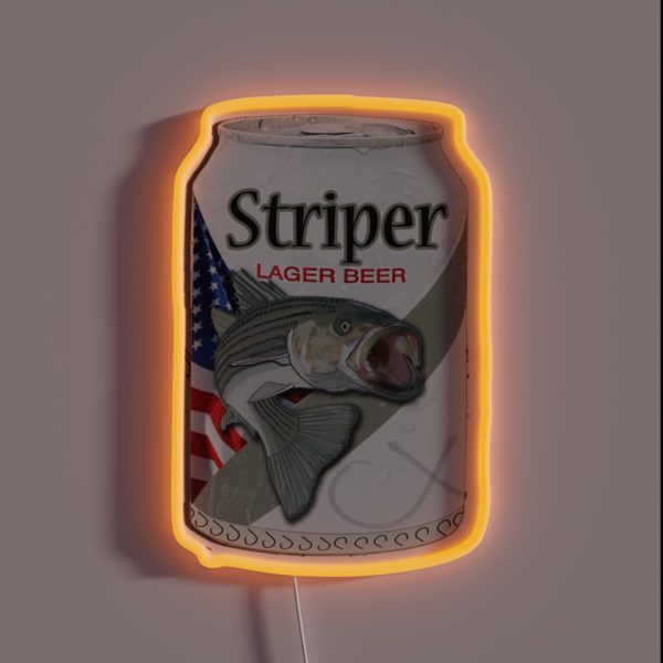Striper Lager Beer RGB Neon Sign