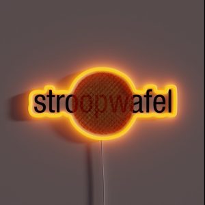 Stroopwafel Dutch Waffle RGB Neon Sign