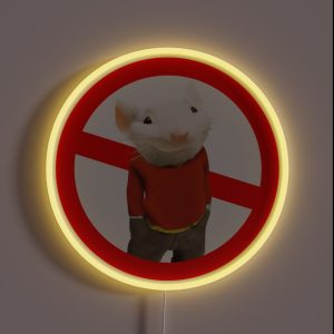 Stuart Little Not Allowed RGB Neon Sign
