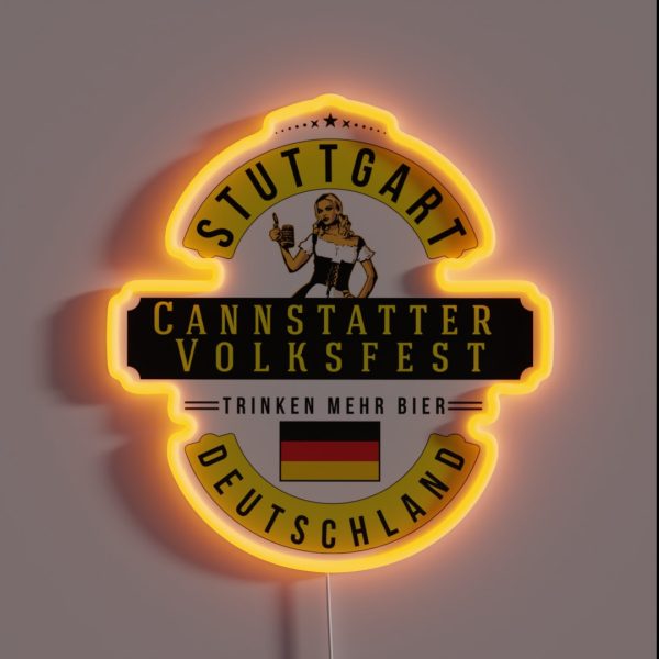 STUTTGART Cannstatter Volksfest Oktoberfest RGB Neon Sign