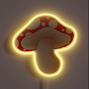 Stylized Amanita Muscaria Mushroom RGB Neon Sign Stylized Amanita Muscaria Mushroom RGB Neon Sign