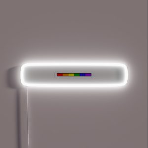 Subtle LGBT Pride Flag Strip RGB Neon Sign