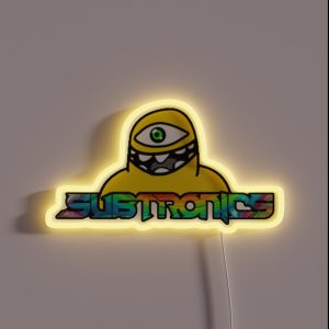 Subtronics Cyclops Logo Prismatic Geode RGB Neon Sign
