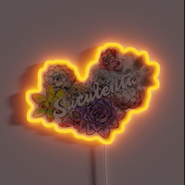 Succulent RGB Neon Sign