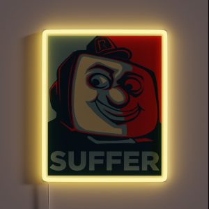 Suffer RPI SIS Man RGB Neon Sign Suffer RPI SIS Man RGB Neon Sign