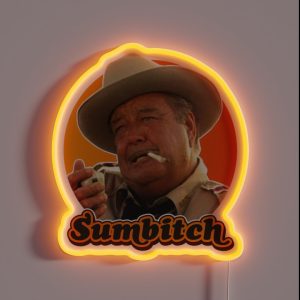 SUMBITCH Smokey And The Bandit RGB Neon Sign