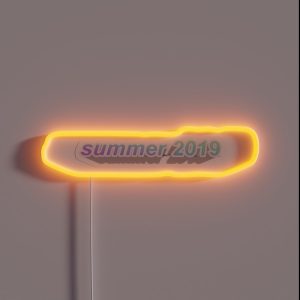 Summer 2019 3d RGB Neon Sign