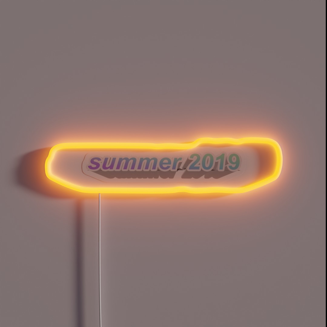 Summer 2019 3d RGB Neon Sign Summer 2019 3d RGB Neon Sign