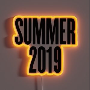 Summer 2019 Beach Vacation Ocean RGB Neon Sign