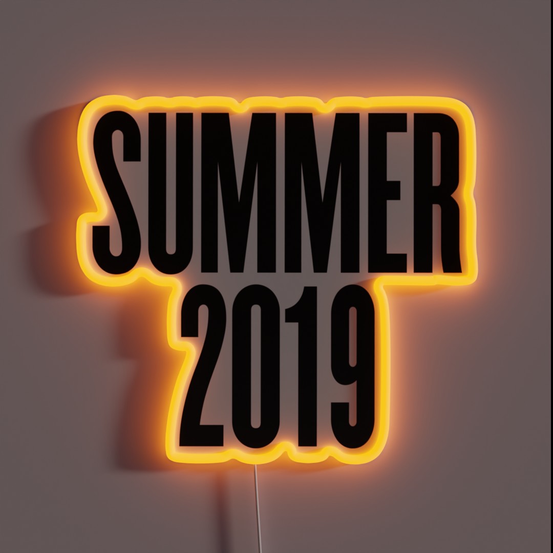 Summer 2019 Beach Vacation Ocean RGB Neon Sign Summer 2019 Beach Vacation Ocean RGB Neon Sign