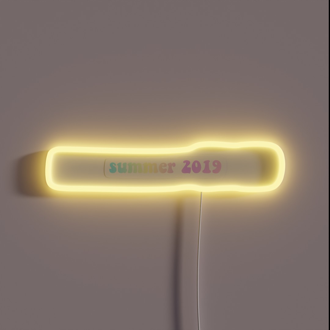 Summer 2019 RGB Neon Sign Summer 2019 RGB Neon Sign