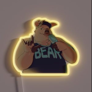 Summer Pig RGB Neon Sign
