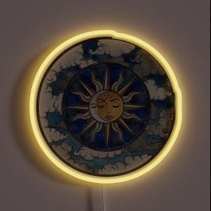 Sun And Moon RGB Neon Sign