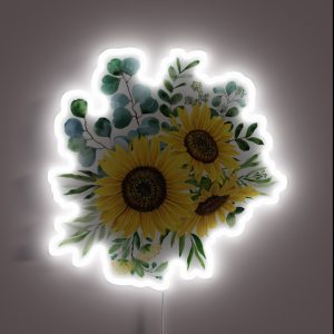 Sunflower And Eucalyptus RGB Neon Sign