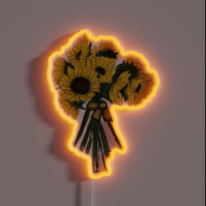 Sunflower Bouquet RGB Neon Sign