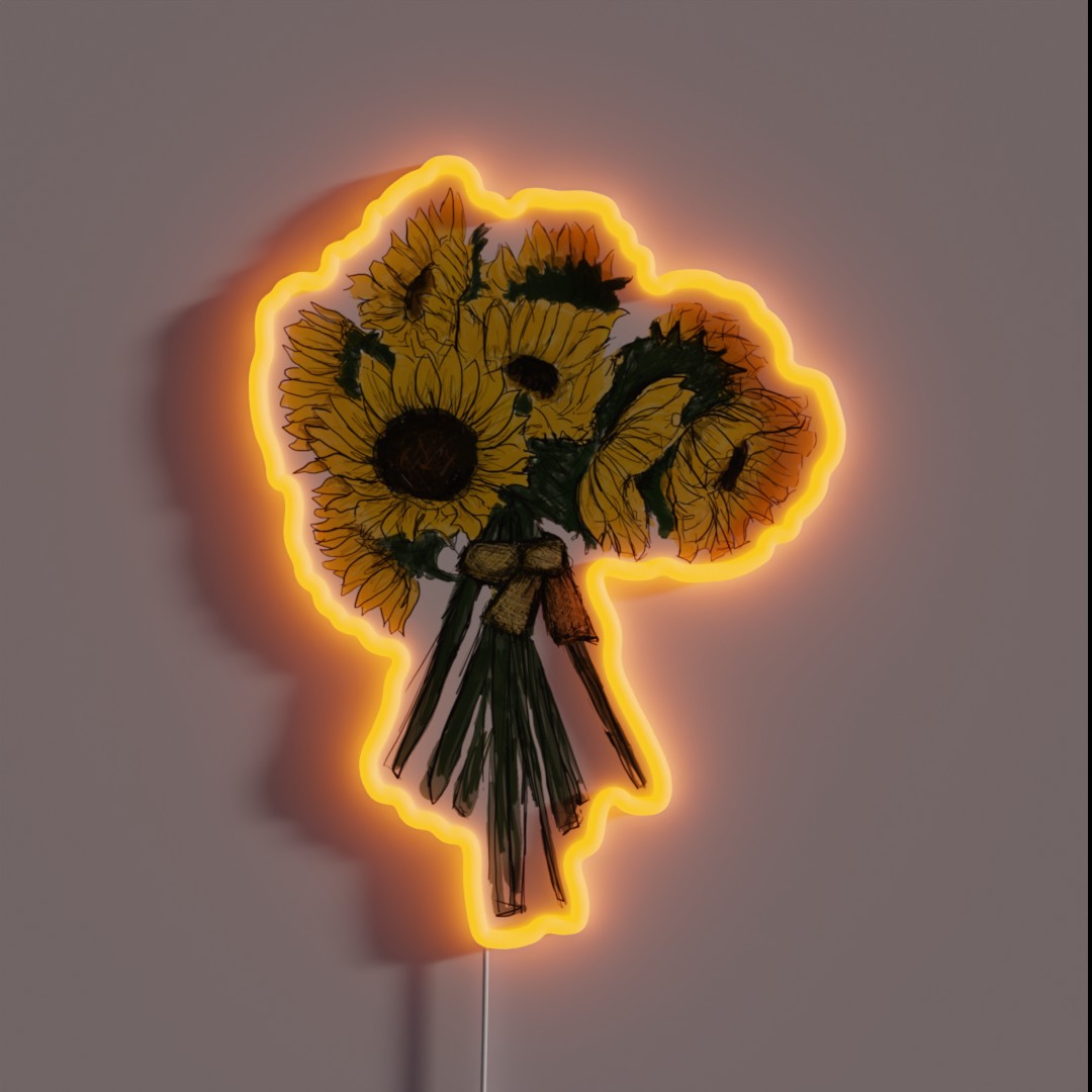 Sunflower Bouquet RGB Neon Sign Sunflower Bouquet RGB Neon Sign