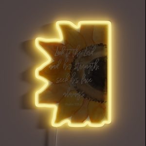 Sunflower Psalm 105 4 RGB Neon Sign