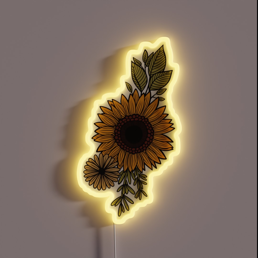 Sunflower RGB Neon Sign Sunflower RGB Neon Sign