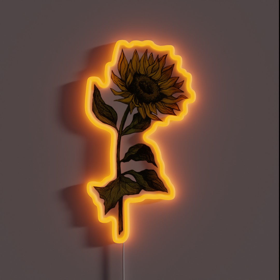 Sunflower RGB Neon Sign Sunflower RGB Neon Sign