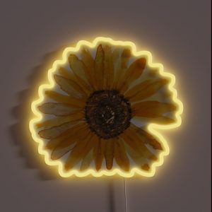 Sunflower Watercolour RGB Neon Sign