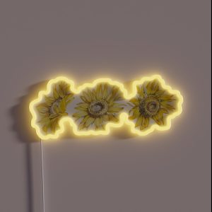 Sunflowers RGB Neon Sign