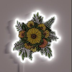 SUNFLOWERS RGB Neon Sign