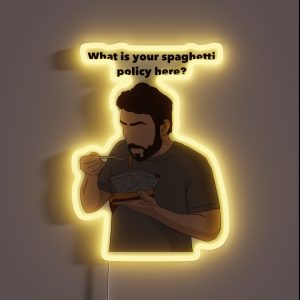 Sunny Spaghetti Design RGB Neon Sign