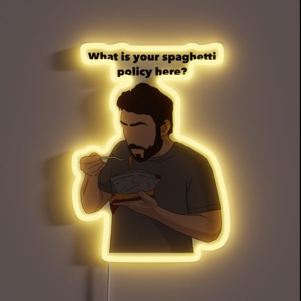 Sunny Spaghetti Design RGB Neon Sign