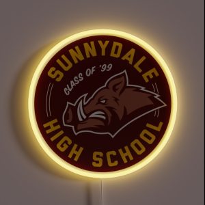 Sunnydale High School Buffy RGB Neon Sign