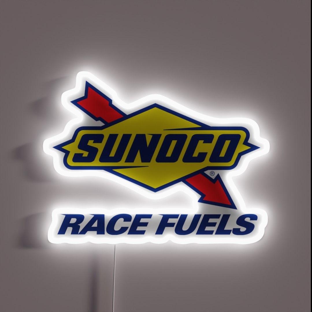 Sunoco Lubricant Fuels Racing Equipment RGB Neon Sign Sunoco Lubricant Fuels Racing Equipment RGB Neon Sign
