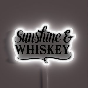 Sunshine And Whiskey RGB Neon Sign Sunshine And Whiskey RGB Neon Sign