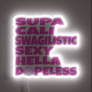Supa Hella Dopeless Narcotics Anonymous Gifts NA AA RGB Neon Sign
