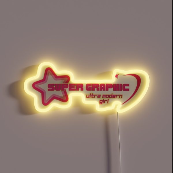 Super Graphic Ultra Modern Girl RGB Neon Sign