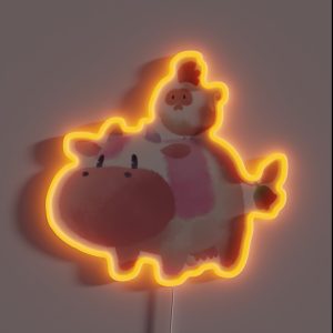 Super Harvest Moon Duo RGB Neon Sign